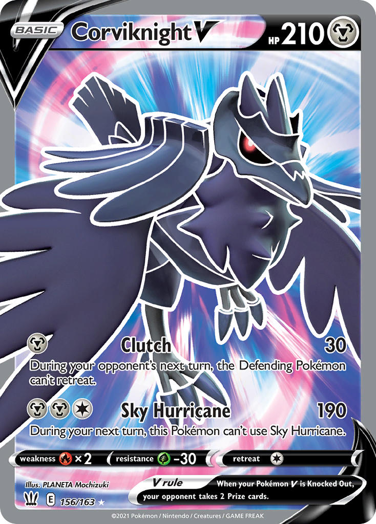Corviknight V - 156/163 - Sword & Shield: Battle Styles