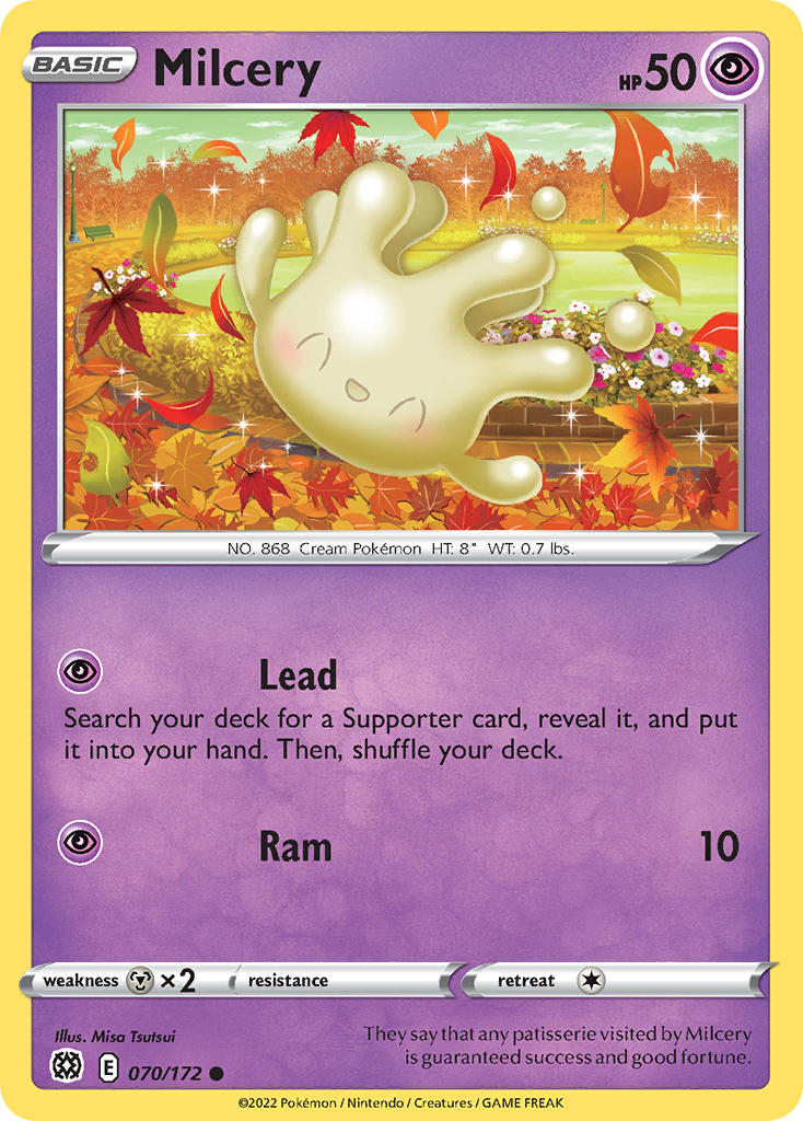 Milcery - 070/172 - Sword & Shield: Brilliant Stars | PokeVera Cards ...